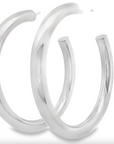 Silver Hoop by Leela Grace Jewelry