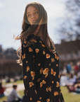 Daria French Cuff Silk Blouse in Gold Monarch by Catherine Gee