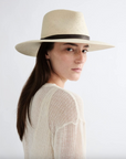 Jude Straw Fedora in Natural by Janessa Leone