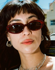 The Sweet Leaf in Crystal Black Cherry Bio by Crap Eyewear
