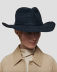 The Sacha Hat in Navy by Janessa Leone