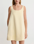 Mini Shift Dress in Butter by Smythe