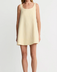 Mini Shift Dress in Butter by Smythe