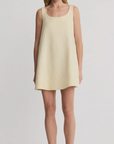 Mini Shift Dress in Butter by Smythe