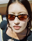 The Star Locket in Dark Tortoise Bio / Cinnamon by Crap Eyewear