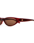 The Mini Funk in Crystal Black Cherry Bio / Desert by Crap Eyewear