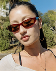 The Mini Funk in Crystal Black Cherry Bio / Desert by Crap Eyewear