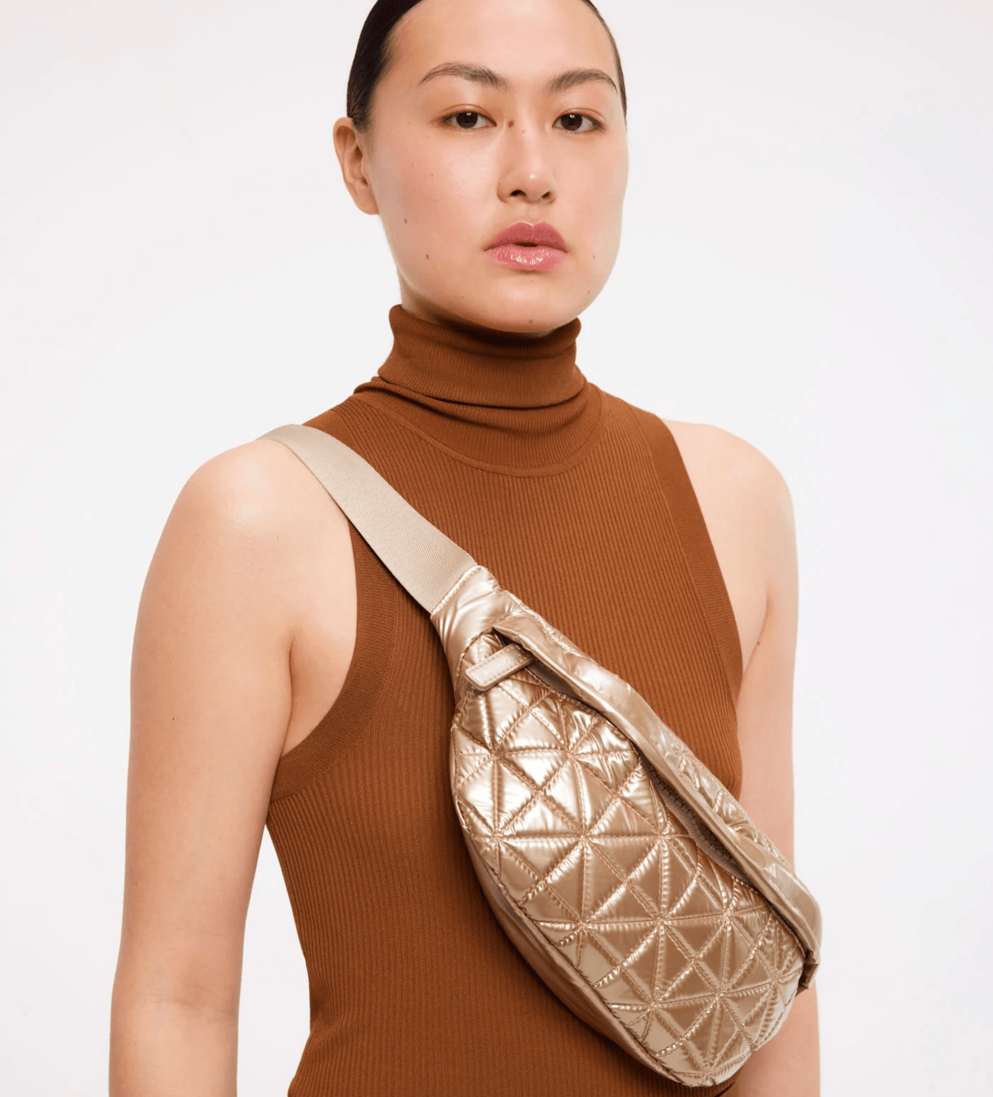 Fanny Pack in Gold by Vee Collective