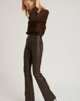 Leather Micro Flare Pant by SPRWMN