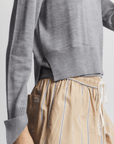 Elodie Layered Crewneck Knit by Saint Art