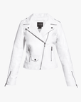 Cult Recycled Leather Jacket in White by AS by DF
