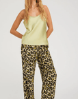 Green Leopard Silk Kauai Pants by SPRWMN