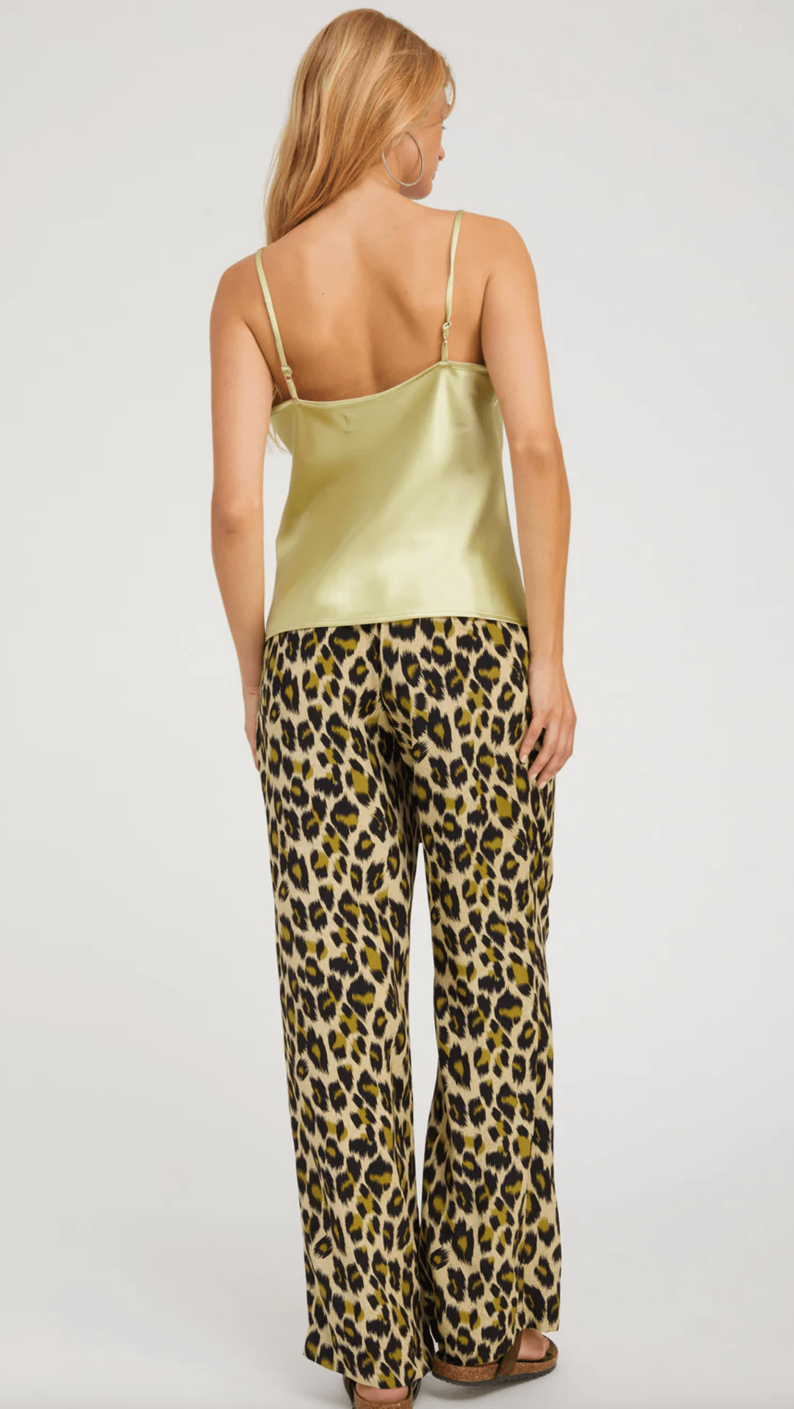 Green Leopard Silk Kauai Pants by SPRWMN