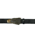 Black Leather Eagle Belt by Kim White