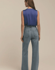 The Sleeveless Date Blouse in Venetian Blue by Favorite Daughter