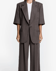 Short Sleeve Oversized Blazer in Mink by Smythe