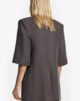 Short Sleeve Oversized Blazer in Mink by Smythe