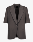 Short Sleeve Oversized Blazer in Mink by Smythe