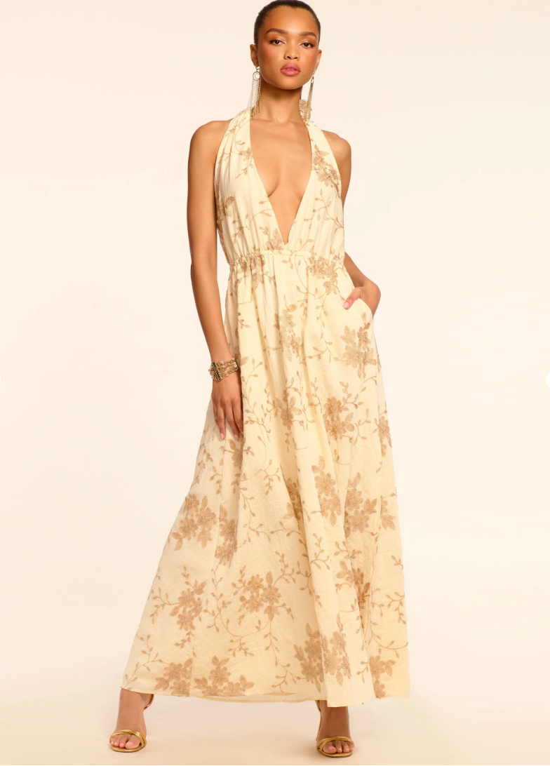 Imelda Metallic Embroidered Maxi Dress by Ramy Brook Imelda Metallic Embroidered Maxi Dress by Ramy Brook