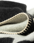 Icon Reversible Throw in Black by Blacksaw