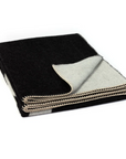 Icon Reversible Throw in Black by Blacksaw