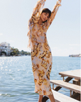 Siena Slip Skirt in Wild Horses by Catherine Gee