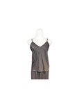 Silk Bias Camisole in Faded Black by Michelle Jonas