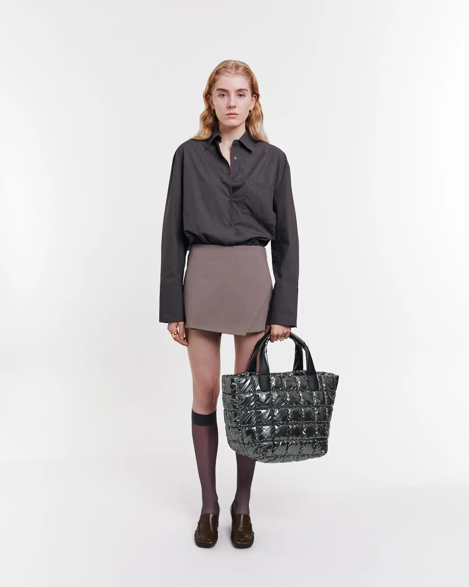 Medium Porter Tote by Vee Collective in Gadget Grey