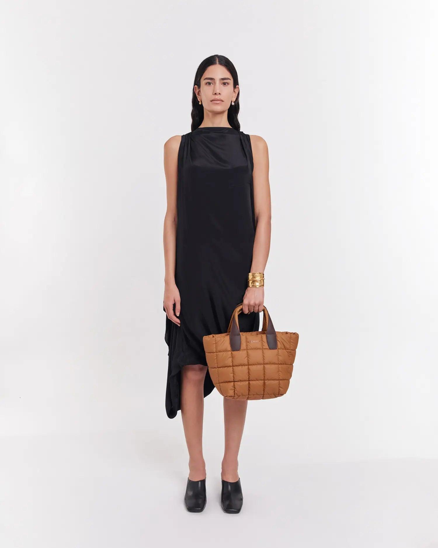 Small Power Tote by Vee Collective in Cognac