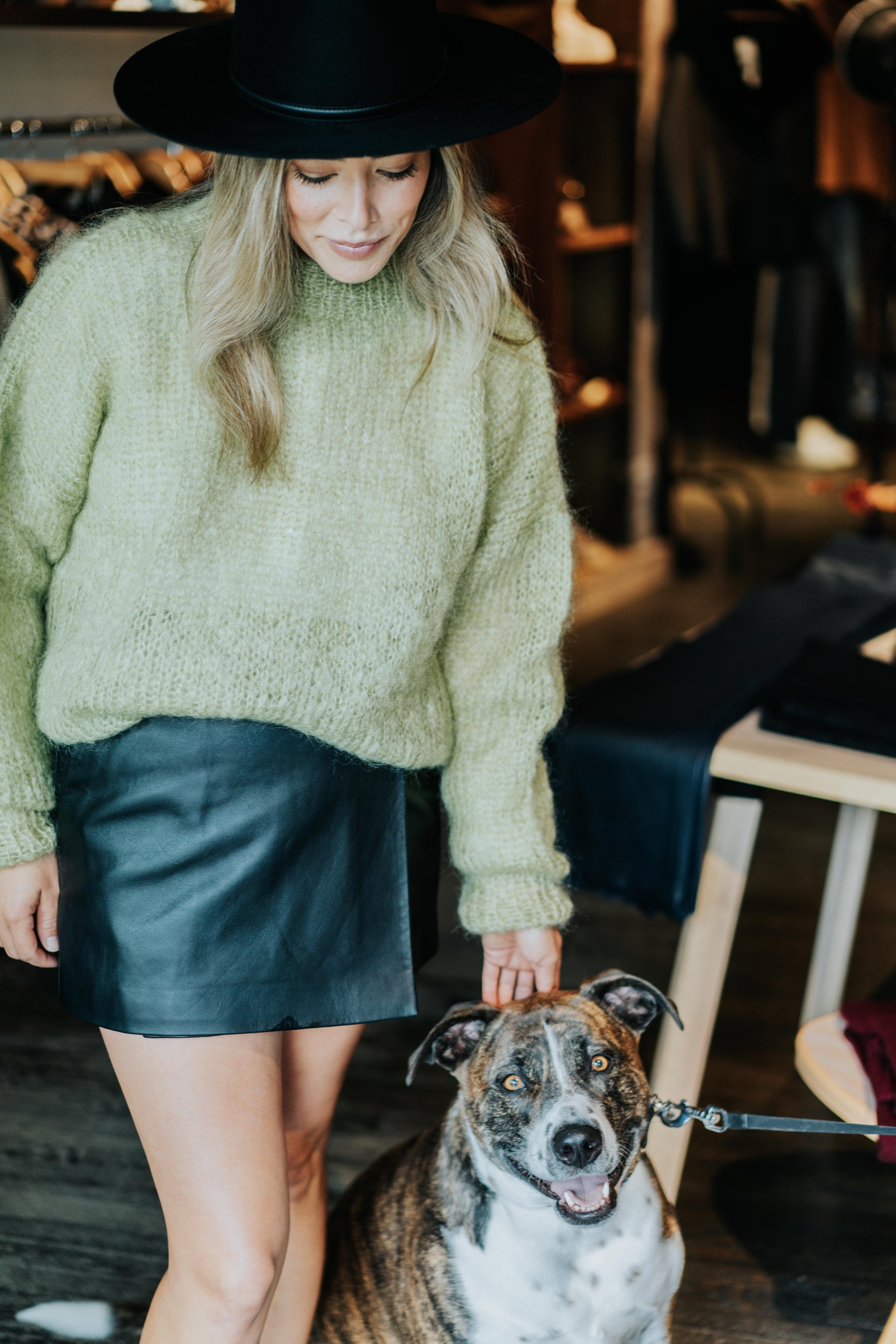 Beck Wool Fedora in Black by Janessa Leone