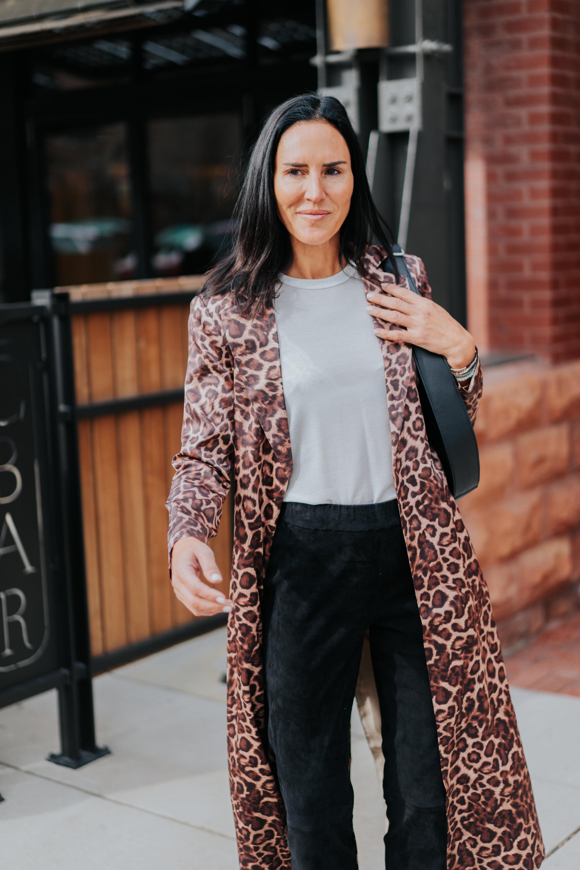 Lexi Car Coat in Leopard by Catherine Gee