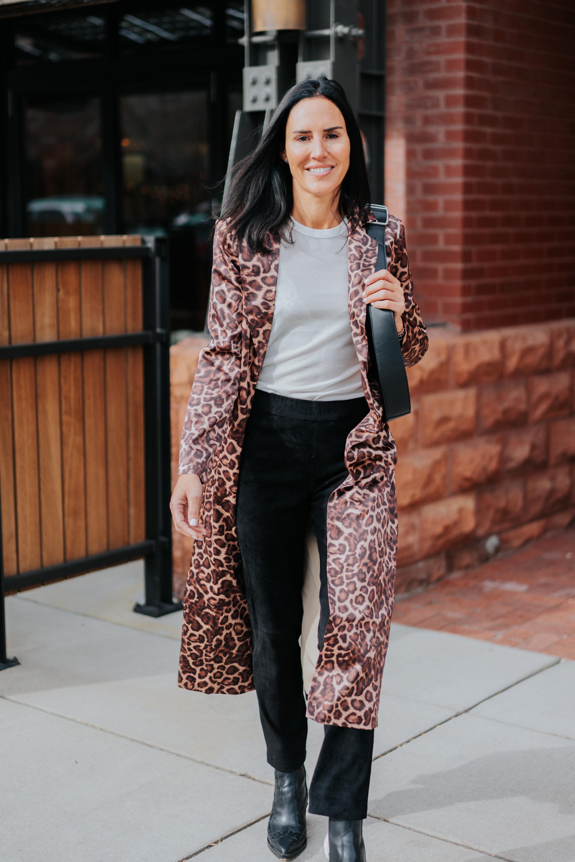 Lexi Car Coat in Leopard by Catherine Gee
