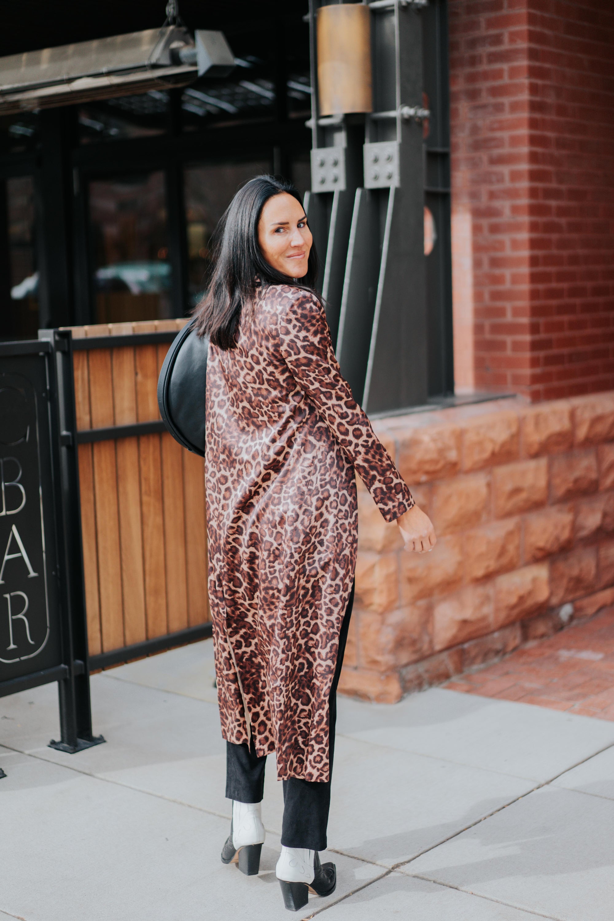 Lexi Car Coat in Leopard by Catherine Gee
