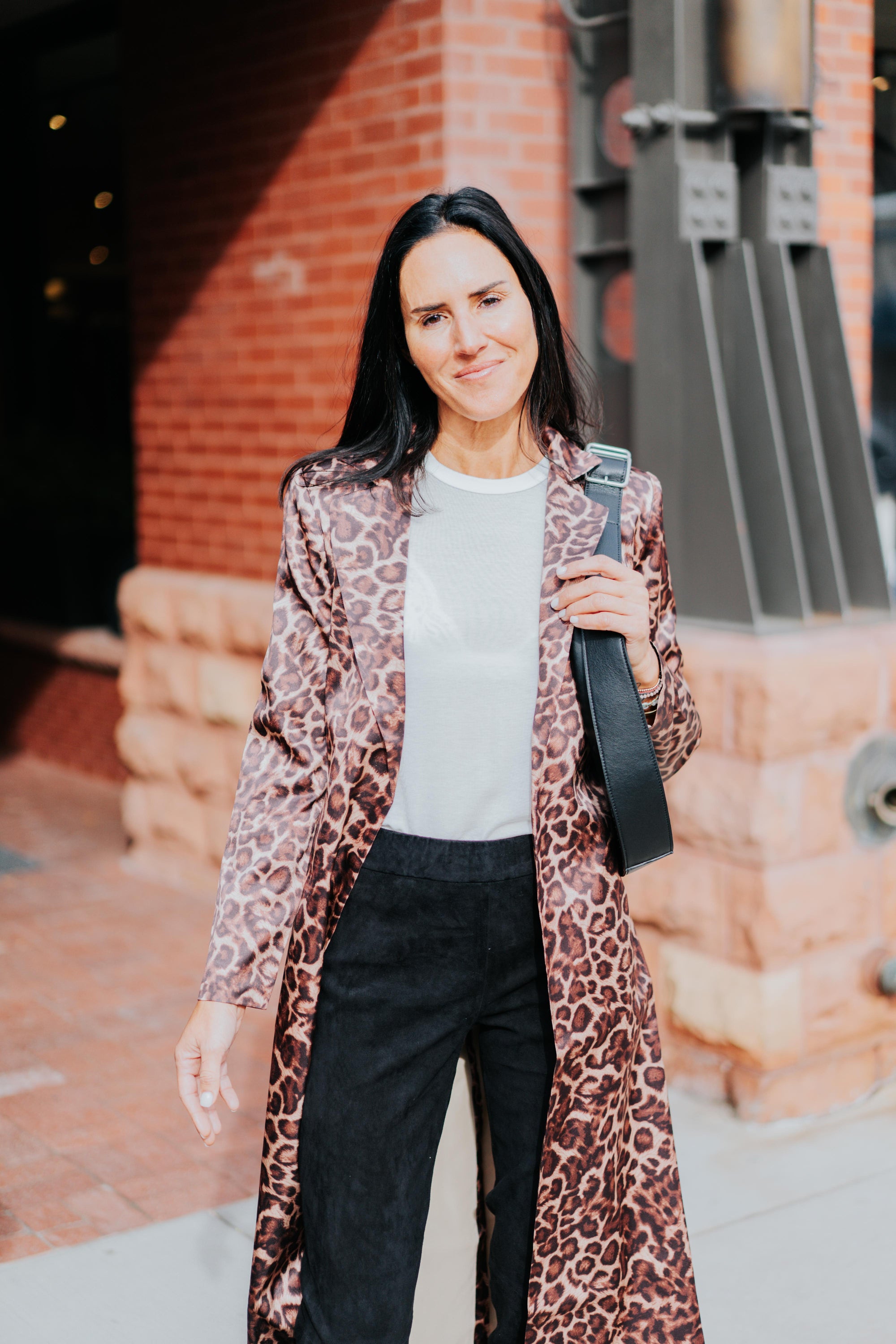 Lexi Car Coat in Leopard by Catherine Gee