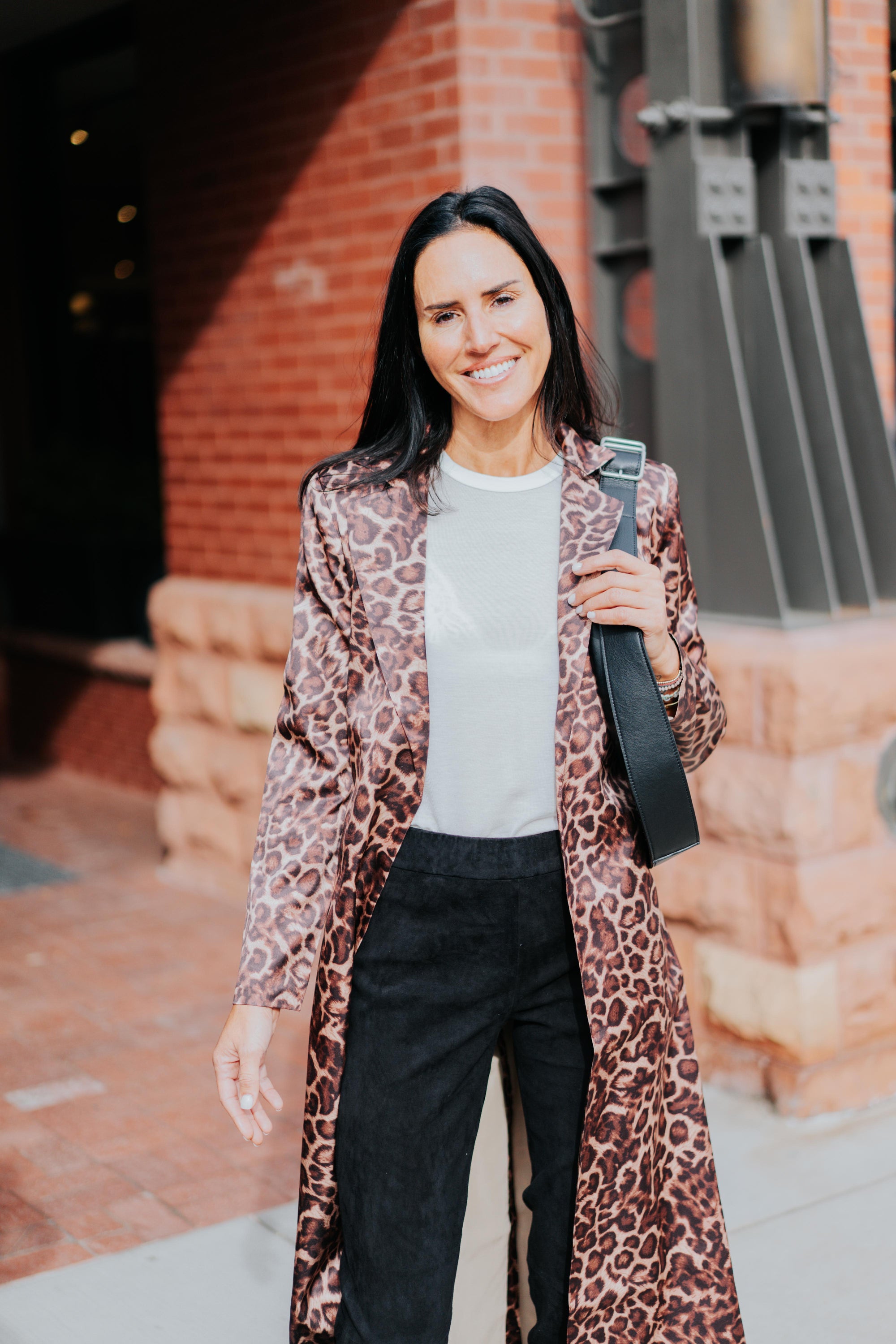 Lexi Car Coat in Leopard by Catherine Gee