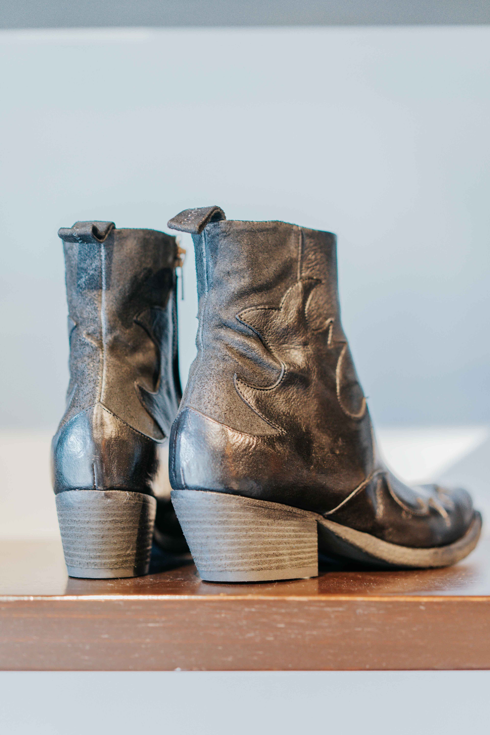 Nebula Boots in Black by Marco Delli