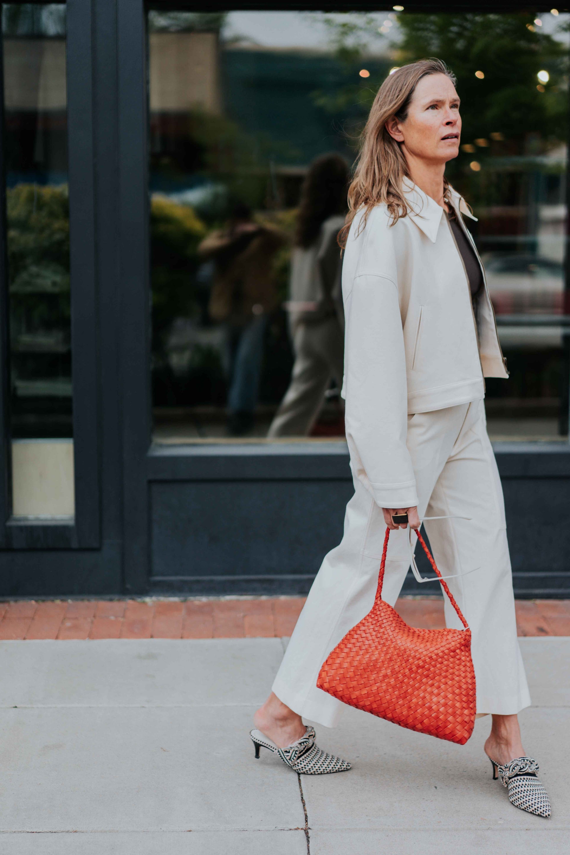 Crop Zip Jacket in Ecru by Smythe