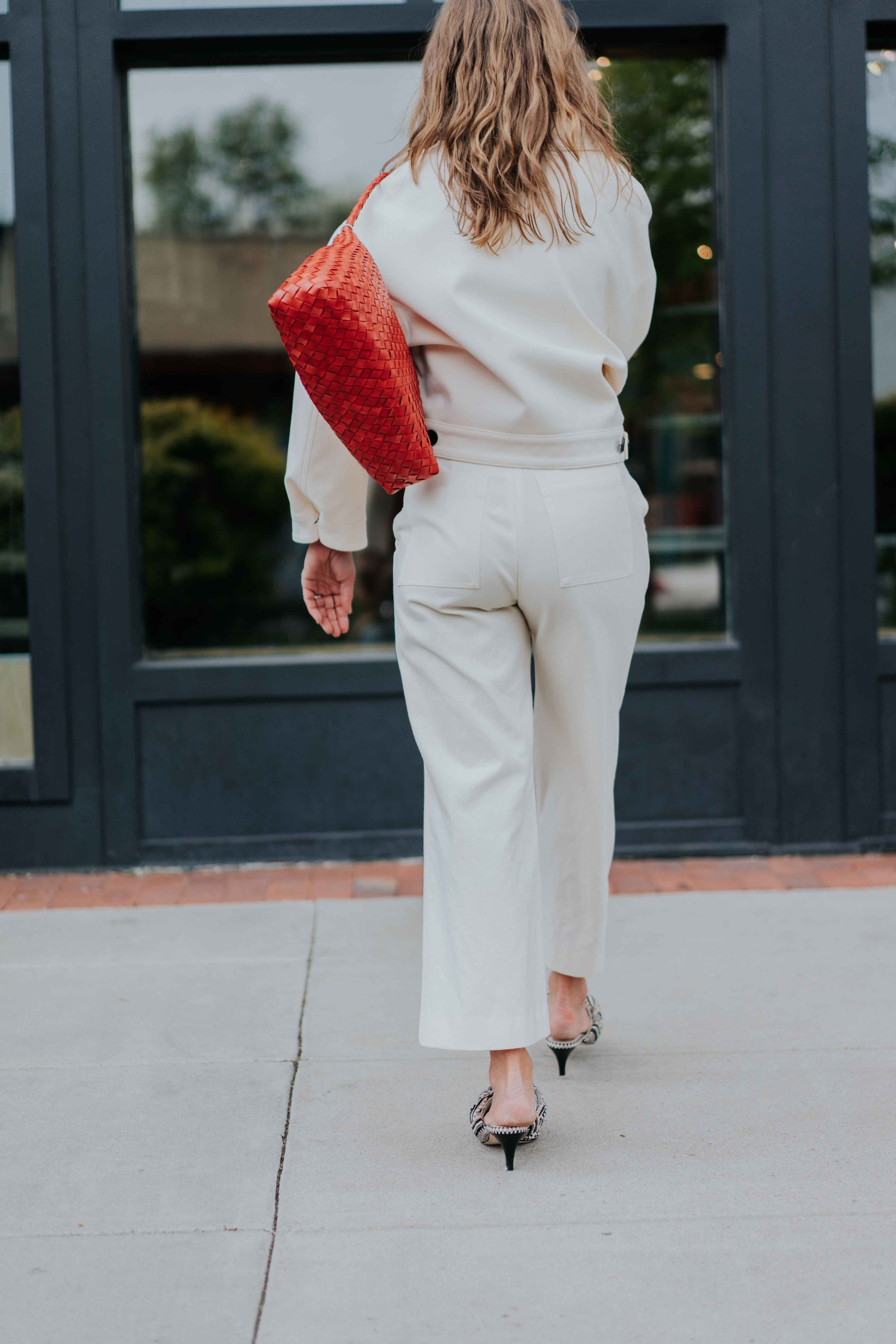 Crop Zip Jacket in Ecru by Smythe