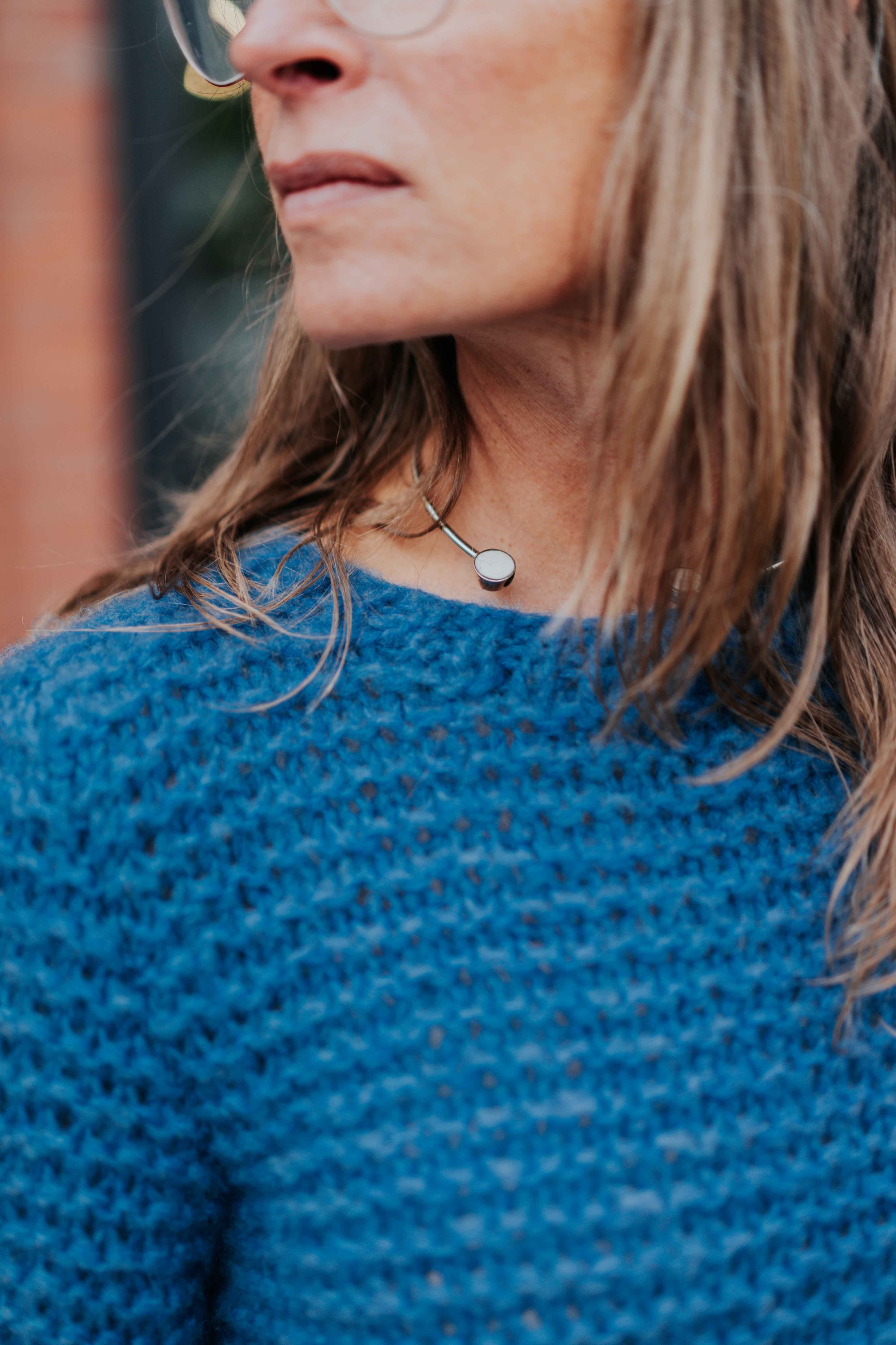 Cashmere T-shirt in China Blue by Maiami