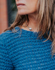 Cashmere T-shirt in China Blue by Maiami