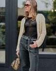Cotton Jacket in Yellow Mix by Maiami