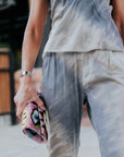High Waisted Pleated Pant in Sand by Michelle Jonas