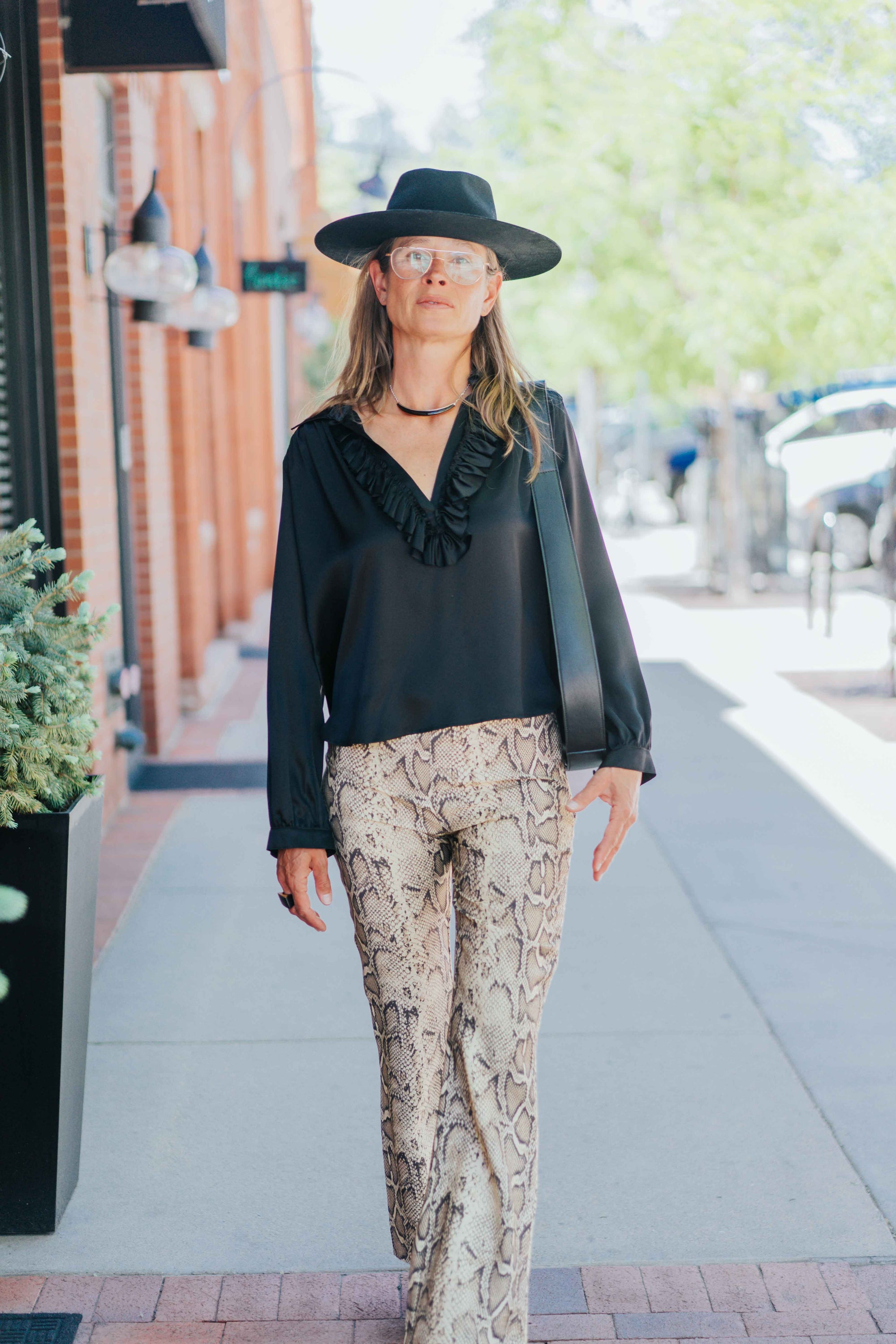 Celine Silk Shirt in Black by A Shirt Thing