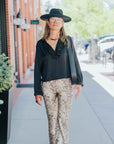 Celine Silk Shirt in Black by A Shirt Thing