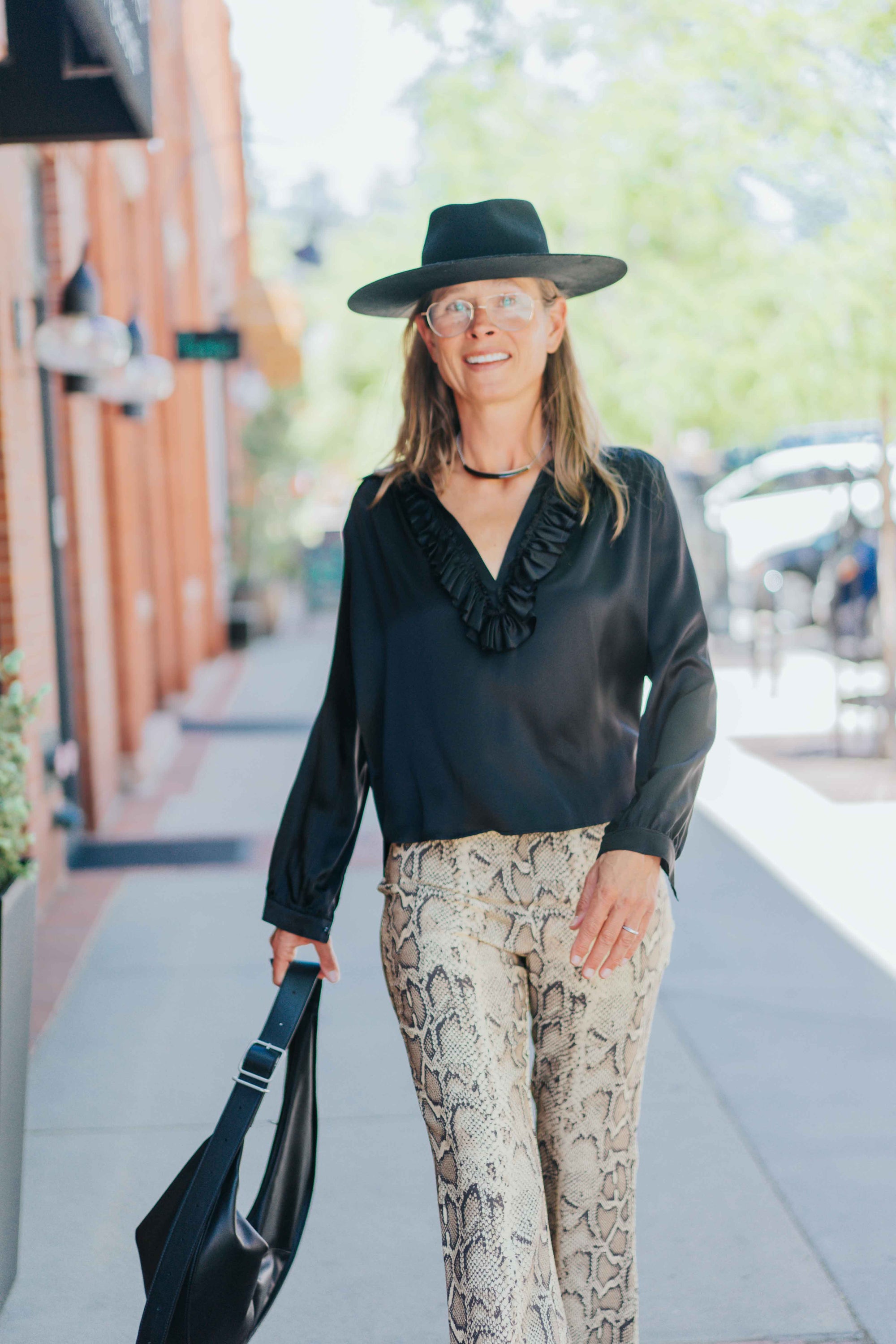Celine Silk Shirt in Black by A Shirt Thing