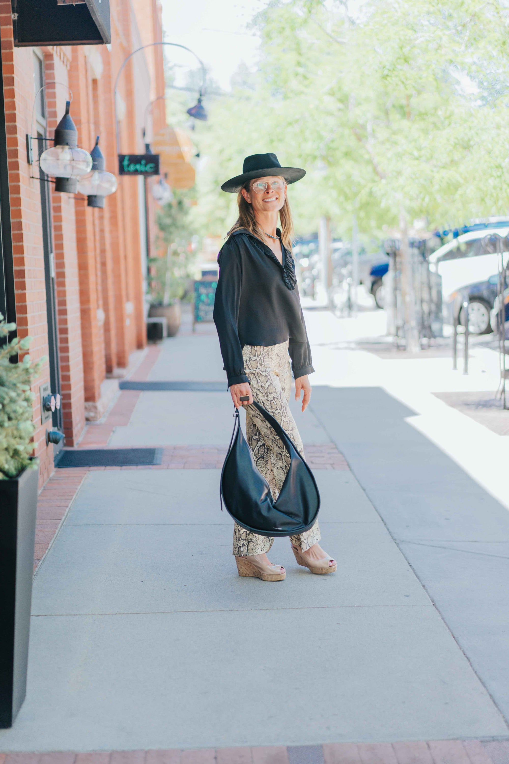 Celine Silk Shirt in Black by A Shirt Thing
