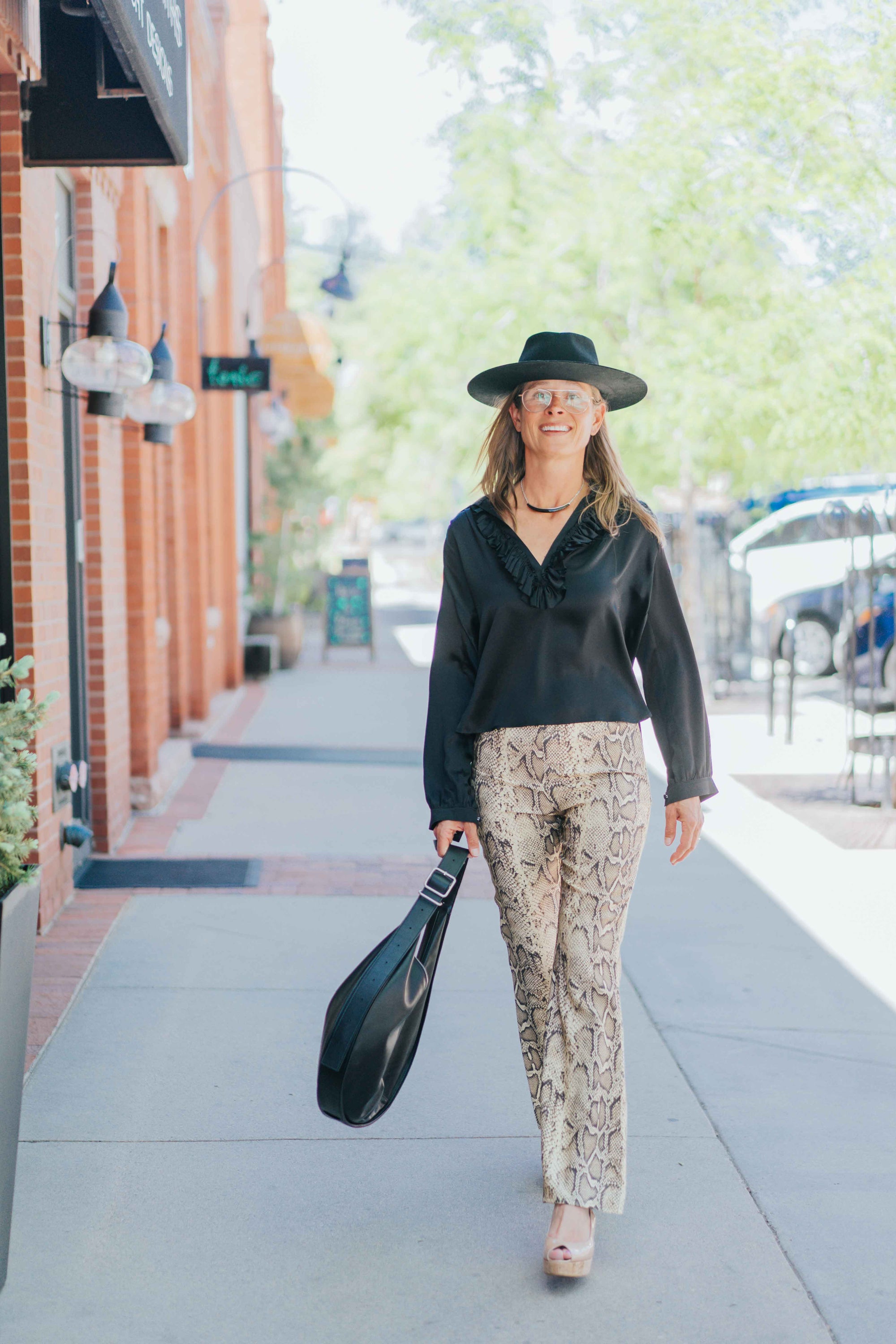 Celine Silk Shirt in Black by A Shirt Thing