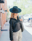 Celine Silk Shirt in Black by A Shirt Thing