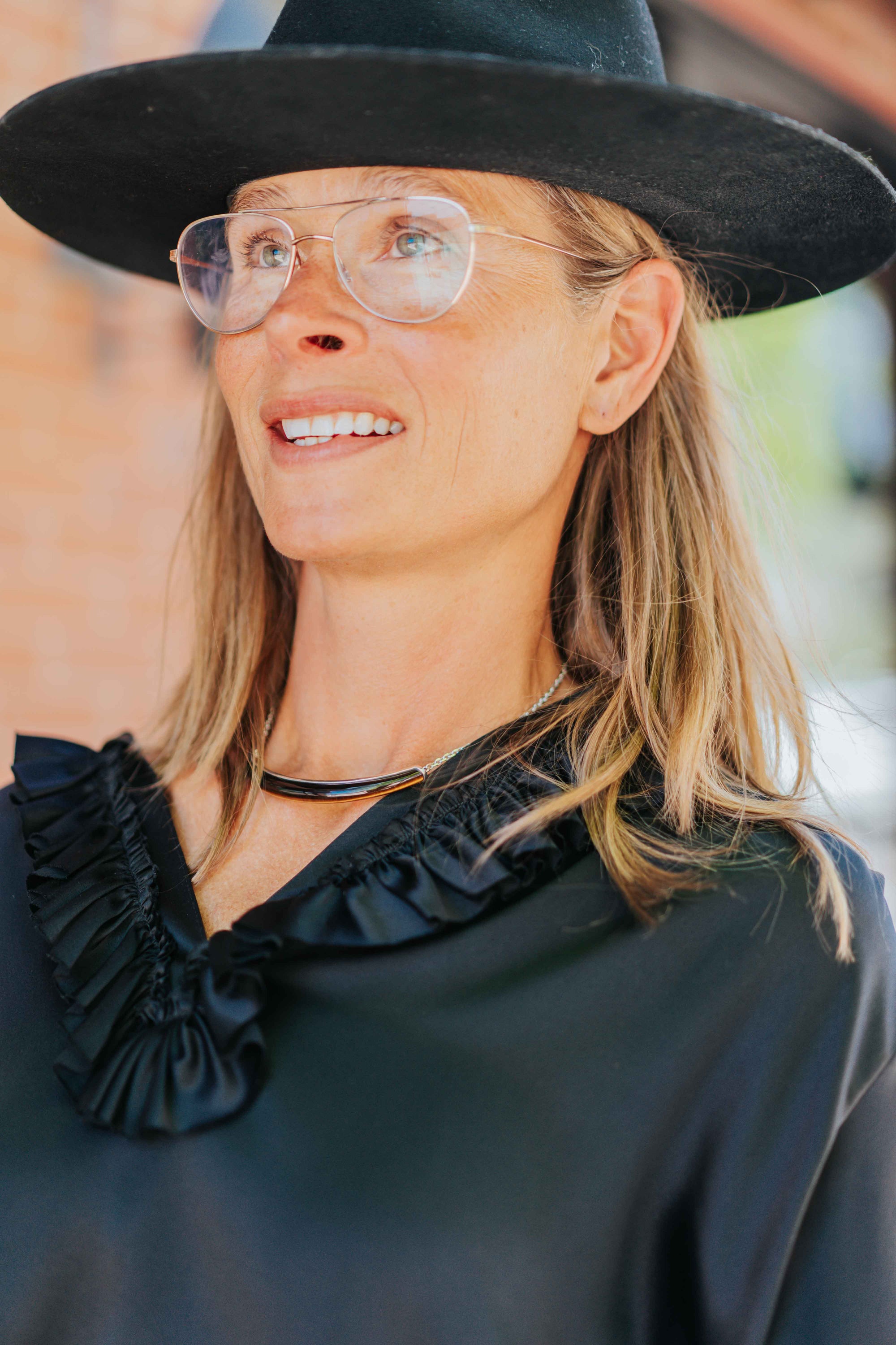 Celine Silk Shirt in Black by A Shirt Thing