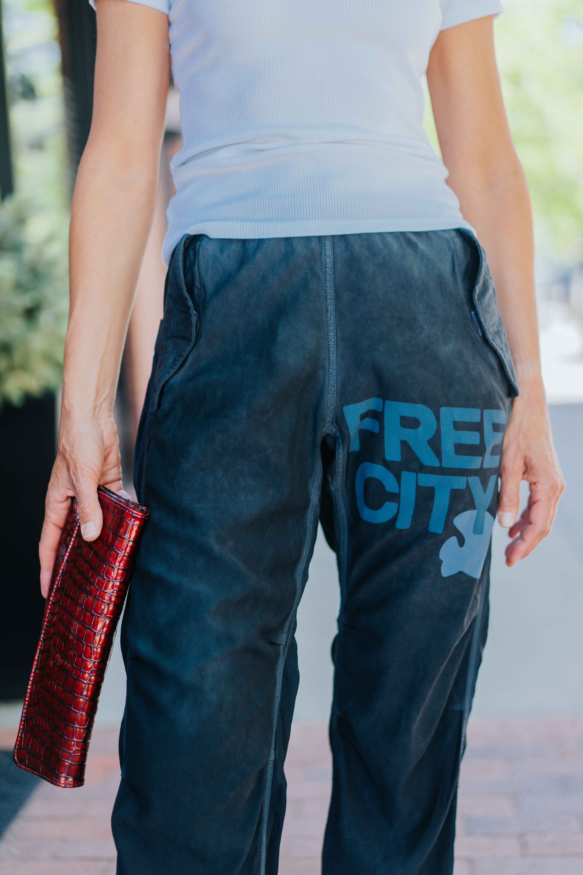 FLAP/SNAP FREECITY MATTE/SATIN AIRJUMP pant in Moonshadow